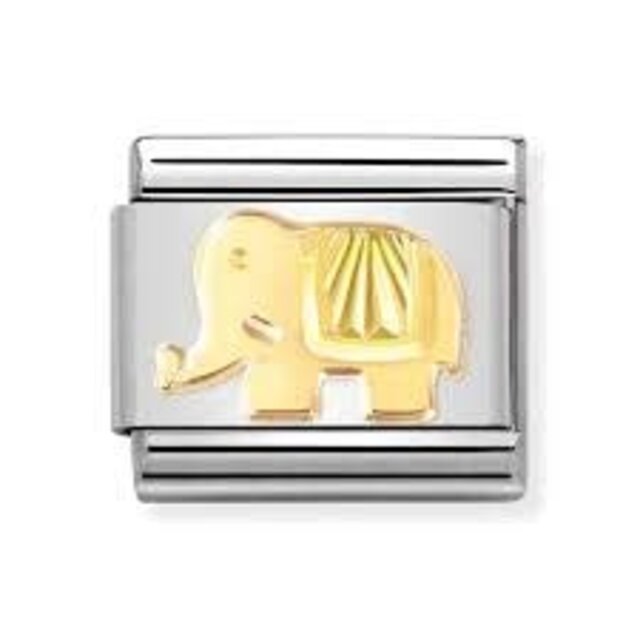 Nomination Link - 030149-50- Classic SYMBOLS - Diamond-Coated Elephant Nomination Link - 030149-50- Classic SYMBOLS - Diamond-Coated Elephant