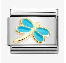 Nomination Link - 030285-58 - Classic SYMBOLS - Turquoise Dragonfly