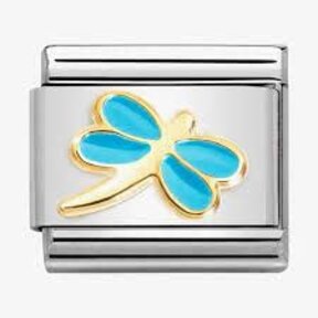 Nomination Link - 030285-58 - Classic SYMBOLS - Turquoise Dragonfly