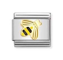 Nomination - 030285/64 Bee with Yellow and Black Enamel