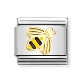 Nomination Link - 030285-64 - Classic SYMBOLS - Bee with Yellow and Black Enamel