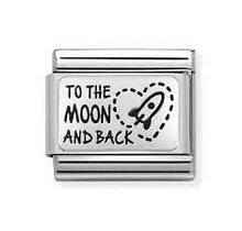 NOMINATION COMPOSABLE CLASSIC PLATE TO THE MOON BACK 330111/39