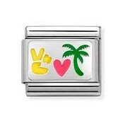 Nomination Link - 330206-32 - Classic CL PLATES SYMBOLS - Peace, Heart, Palm Tree Nomination Link - 330206-32 - Classic CL PLATES SYMBOLS - Peace, Heart, Palm Tree