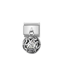 Nomination Charms Round Cages White Pearl Hearts 331810/01