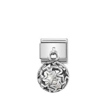 Nomination Charms Round Cages White Pearl Stars 331810/07