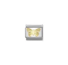 Nomination Link Diamond Coated Butterfly 030149/45