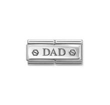 Nomination Link - 330710-48 - Classic DOUBLE ENGRAVED - Dad with hex screws