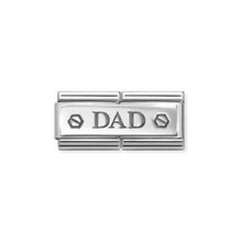 Nomination Link - 330710-48 - Classic DOUBLE ENGRAVED - Dad with hex screws