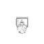 Nomination Nomination - 331812-12- Link Classic CHARMS CUBIC ZIRCONIA - White Heart