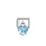 Nomination Nomination Link - 331812-15 - Classic CHARMS CUBIC ZIRCONIA - Blue Heart