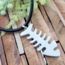 iXXXi Men iXXXi MEN Leather Ketting Fishbone Mat Zilver