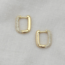 Day & Eve by Go Dutch Label SHINY OVAL CRYSTAL HOOPS