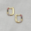 Day & Eve by Go Dutch Label SHINY OVAL PINK MIX HOOPS