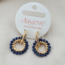 Day & Eve by Go Dutch Label SMALL BEADS CIRCLE BLUE OORBELLEN