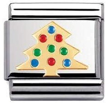 Nomination Link Gold Christmas Tree 030225-03