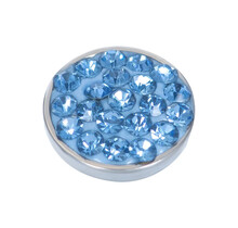 EARPARTY LIGHT SAPPHIRE STONE ZILVER