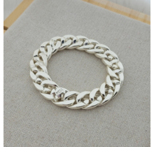 CHUNKY ARMBAND ZILVERKLEURIG