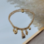 Biba CRYSTAL ARMBAND KWASTJE BEIGE