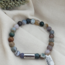 Josh MAT MUD BEADS ARMBAND SILVER