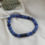 Josh MAT BLUE BEADS ARMBAND BLACK