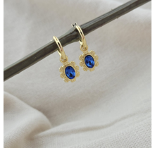 VINTAGE SAPPHIRE HOOPS