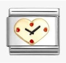 Nomination - 030207-53- Love Classic LOVE - Heart Clock