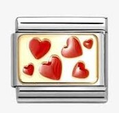 Nomination Link - 030284-59- Classic PLATES - Hearts Plate