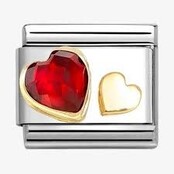Nomination Link - 030613-05- Classic FACETED CZ with SYMBOLS - Red Heart Nomination Link - 030613-05- Classic FACETED CZ with SYMBOLS - Red Heart