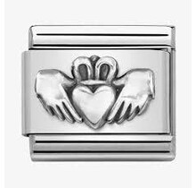 Nomination Link - 330101-53 - Classic OXYDIZED SYMBOLS - Gladdagh