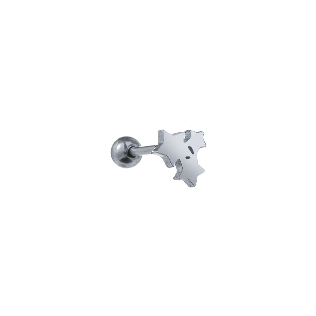 PIERCING 3 STARS ZILVER EP404-1 PIERCING 3 STARS ZILVER EP404-1