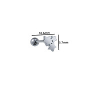 PIERCING 3 STARS ZILVER EP404-1 PIERCING 3 STARS ZILVER EP404-1