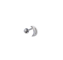 PIERCING OPEN MOON ZILVER EP405-1