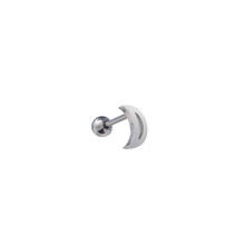 PIERCING OPEN MOON ZILVER EP405-1