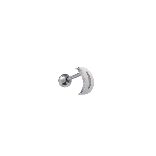 PIERCING OPEN MOON ZILVER EP405-1 PIERCING OPEN MOON ZILVER EP405-1