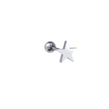 PIERCING STAR ZILVER EP406-1