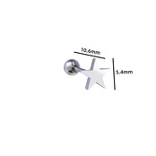 PIERCING STAR ZILVER EP406-1 PIERCING STAR ZILVER EP406-1