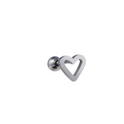 PIERCING OPEN HART ZILVER EP407-1