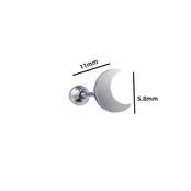 PIERCING MOON ZILVER EP408-1 PIERCING MOON ZILVER EP408-1