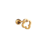 PIERCING OPEN KLAVER GOUD EP409-2