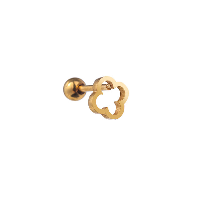 PIERCING OPEN KLAVER GOUD EP409-2