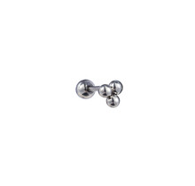 PIERCING DRIEHOEK BAL ZILVER EP411-1