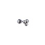 Day & Eve PIERCING DRIEHOEK BAL ZILVER EP411-1