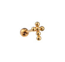 PIERCING CROSS BAL GOUD EP412-2
