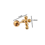 PIERCING CROSS BAL GOUD EP412-2 PIERCING CROSS BAL GOUD EP412-2