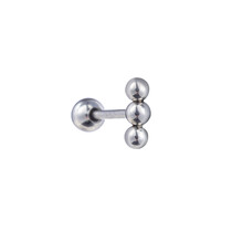 PIERCING BAR BAL ZILVER EP413-1