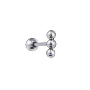 PIERCING BAR BAL ZILVER EP413-1