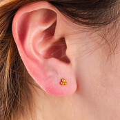 PIERCING DRIEHOEK BAL GOUD EP411-2