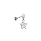 PIERCING DANCING ZIRCONIA STAR ZILVER EP415-1 PIERCING DANCING ZIRCONIA STAR ZILVER EP415-1