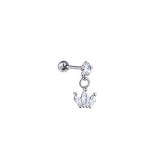 PIERCING DANCING ZIRCONIA CROWN ZILVER EP416-1