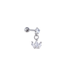 PIERCING DANCING ZIRCONIA CROWN ZILVER EP416-1